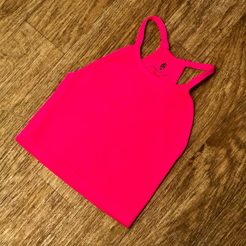 NWOT FP Movement by Free People Happiness Runs Ribbed Crop Tank Top Size XS/S